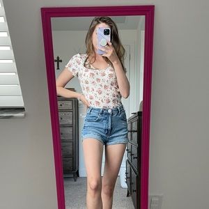 Floral Print Crop Top